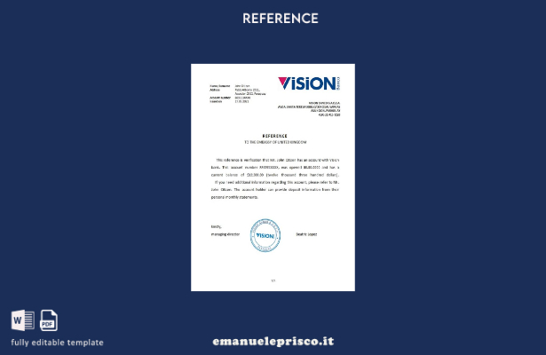 modello di riferimento Paraguay Vision in stile verificato